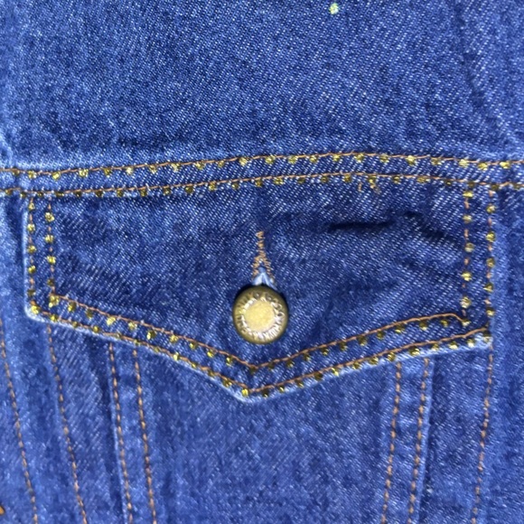 HUK•A•POO Men’s Hearts Embroidered Denim Vest - Picture 6 of 11